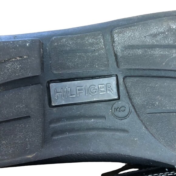 Tommy Hilfiger Mens Size 9 EUR 42 Dathan Black Driving Moccasins Shoes Loafers - Picture 6 of 10